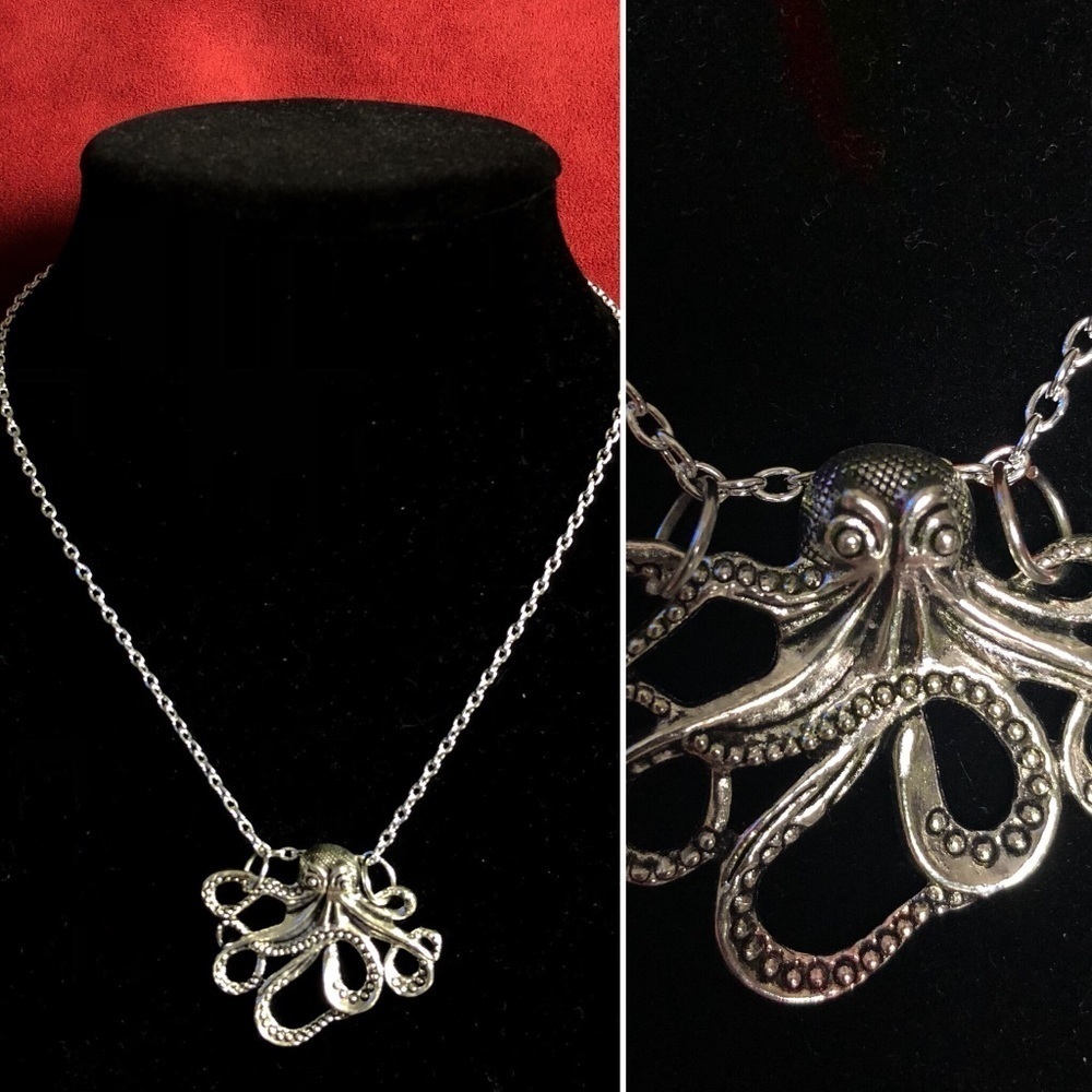 💝Nickel free Octopus Necklace.